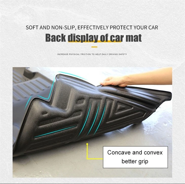 High Quality 100% Pure Raw Material All Weather Custom 5D Car Mats Odorless Waterproof TPE Car Floor Mats factory