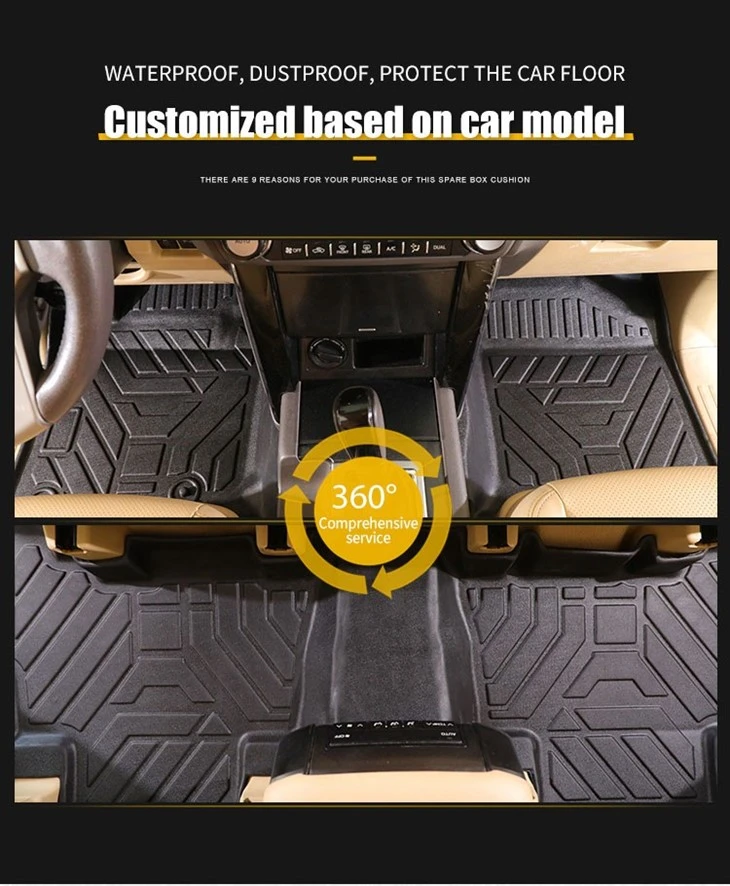 Hot Sale Interior Accessories 5D TPE Car Floor Mat Be Non-slip Floor Car Mats suppliers